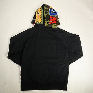 A BATHING APE ア ベイシング エイプ SHARK HALF ZIP PULLOVER HOODIE BLACK シャークパーカー 黒 Size 【L】 【新古品・未使用品】 20810731