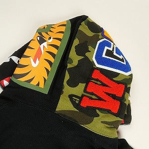 A BATHING APE ア ベイシング エイプ SHARK HALF ZIP PULLOVER HOODIE BLACK シャークパーカー 黒 Size 【L】 【新古品・未使用品】 20810731