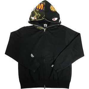 A BATHING APE ア ベイシング エイプ SHARK FULL ZIP HOODIE BLACK シャークパーカー 黒 Size 【M】 【中古品-非常に良い】 20810734