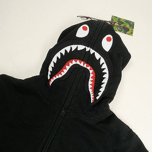 A BATHING APE ア ベイシング エイプ NFS限定 THERMAL SHARK FULL ZIP HOODIE BLACK シャークパーカー 黒 Size 【M】 【中古品-良い】 20810737