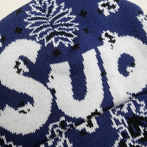 SUPREME シュプリーム 24AW Big Logo Beanie Navy Bandana ビーニー 紺 Size 【フリー】 【新古品・未使用品】 20810746