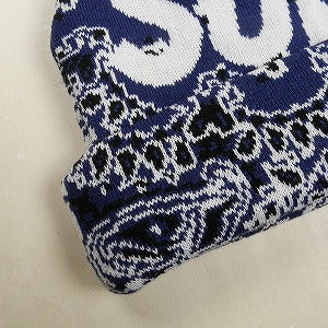 SUPREME シュプリーム 24AW Big Logo Beanie Navy Bandana ビーニー 紺 Size 【フリー】 【新古品・未使用品】 20810746