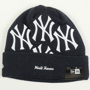 SUPREME シュプリーム ×New York Yankees 21AW New Era Box Logo Beanie Navy ボックスロゴビーニー 紺 Size 【フリー】 【新古品・未使用品】 20810790