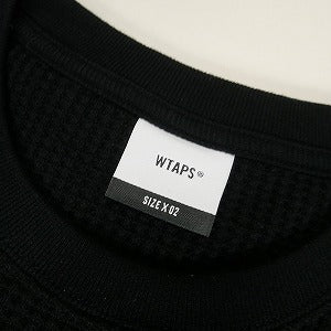 WTAPS ダブルタップス 24AW WAFFLE/LS/COTTON BLACK サーマルロンT 黒 Size 【M】 【新古品・未使用品】 20810955