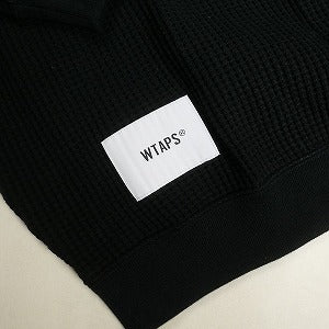 WTAPS ダブルタップス 24AW WAFFLE/LS/COTTON BLACK サーマルロンT 黒 Size 【M】 【新古品・未使用品】 20810955