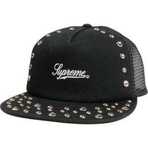 SUPREME シュプリーム 24AW b.b. Simon Studded Canvas Mesh Back 5-Panel Black キャップ 黒 Size 【フリー】 【新古品・未使用品】 20810992