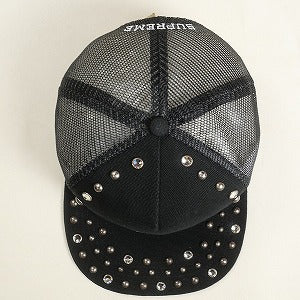 SUPREME シュプリーム 24AW b.b. Simon Studded Canvas Mesh Back 5-Panel Black キャップ 黒 Size 【フリー】 【新古品・未使用品】 20810992