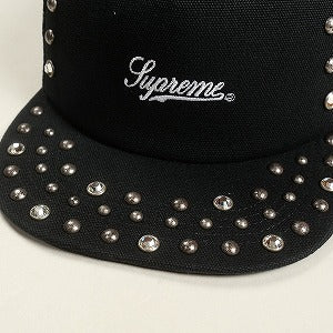 SUPREME シュプリーム 24AW b.b. Simon Studded Canvas Mesh Back 5-Panel Black キャップ 黒 Size 【フリー】 【新古品・未使用品】 20810992