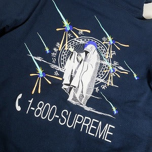 SUPREME シュプリーム 19AW 1-800 Hooded Sweatshirt Navy パーカー 紺 Size 【S】 【中古品-良い】 20811182