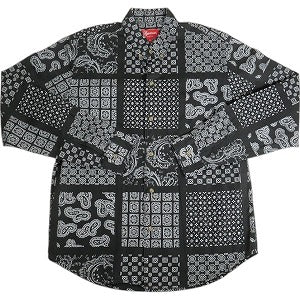 SUPREME シュプリーム 20SS Paisley Grid Shirt Black 長袖シャツ 黒 Size 【S】 【中古品-良い】 20811183