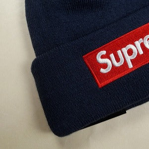 SUPREME シュプリーム 24AW New Era Box Logo Beanie Navy ボックスロゴビーニー 紺 Size 【フリー】 【新古品・未使用品】 20811190