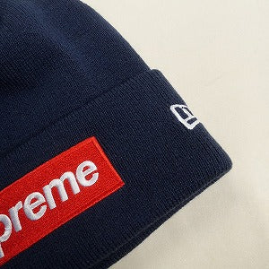 SUPREME シュプリーム 24AW New Era Box Logo Beanie Navy ボックスロゴビーニー 紺 Size 【フリー】 【新古品・未使用品】 20811190