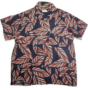 At Last ＆ Co アットラスト/BUTCHER PRODUCTS ブッチャープロダクツ HAWAIIAN SHIRT S-S LEAF 半袖ハワイアンシャツ 紺 Size 【L】 【中古品-良い】 20811197