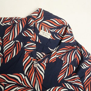 At Last ＆ Co アットラスト/BUTCHER PRODUCTS ブッチャープロダクツ HAWAIIAN SHIRT S-S LEAF 半袖ハワイアンシャツ 紺 Size 【L】 【中古品-良い】 20811197