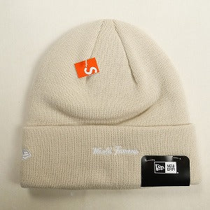 SUPREME シュプリーム 24AW New Era Box Logo Beanie Stone ボックスロゴビーニー クリーム Size 【フリー】 【新古品・未使用品】 20811234