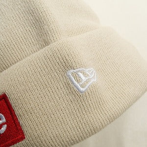 SUPREME シュプリーム 24AW New Era Box Logo Beanie Stone ボックスロゴビーニー クリーム Size 【フリー】 【新古品・未使用品】 20811234