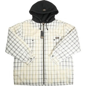 SUPREME シュプリーム ×Dickies 23AW Plaid Hooded Zip Up Shirt White 長袖シャツ 白 Size 【M】 【新古品・未使用品】 20811239