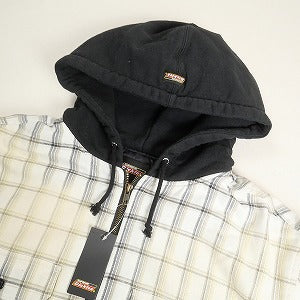 SUPREME シュプリーム ×Dickies 23AW Plaid Hooded Zip Up Shirt White 長袖シャツ 白 Size 【M】 【新古品・未使用品】 20811239