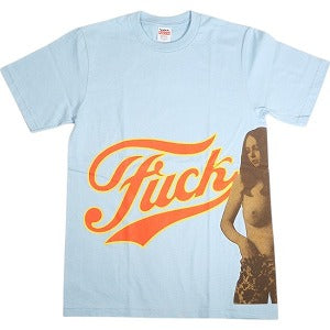 SUPREME シュプリーム ×HYSTERIC GLAMOUR 24AW Fuck Tee Powder Blue Tシャツ 水色 Size 【S】 【中古品-非常に良い】 20811307