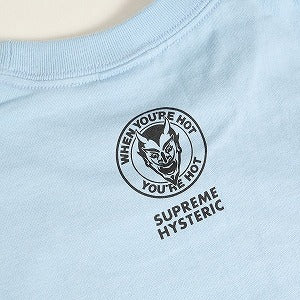 SUPREME シュプリーム ×HYSTERIC GLAMOUR 24AW Fuck Tee Powder Blue Tシャツ 水色 Size 【S】 【中古品-非常に良い】 20811307