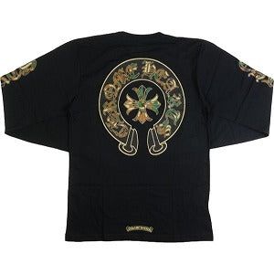 CHROME HEARTS クロム・ハーツ HORSESHOE 3 CEM CRS POCKET LS T-SHIRT BLACK/CAMO/GOLD ロンT 黒 Size 【XL】 【新古品・未使用品】 20811379