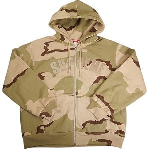 SUPREME シュプリーム 24AW Arc Thermal Lined Zip Up Hooded Sweatshirt Desert Camo パーカー ベージュ Size 【M】 【中古品-良い】 20811401