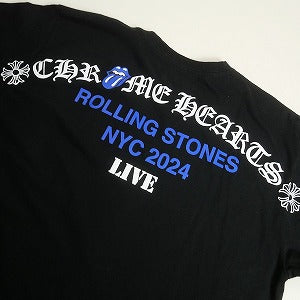 CHROME HEARTS クロム・ハーツ ROLLING STONES SS PKT NYC 2024 BLACK Tシャツ 黒 Size 【XL】 【中古品-ほぼ新品】 20811445