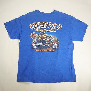 VINTAGE ヴィンテージ HARLEY DAVIDSON San Antonio Texas Tee Blue Tシャツ 青 Size 【XL】 【中古品-良い】 20811589