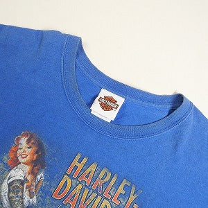 VINTAGE ヴィンテージ HARLEY DAVIDSON San Antonio Texas Tee Blue Tシャツ 青 Size 【XL】 【中古品-良い】 20811589