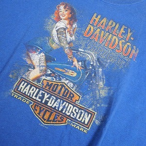 VINTAGE ヴィンテージ HARLEY DAVIDSON San Antonio Texas Tee Blue Tシャツ 青 Size 【XL】 【中古品-良い】 20811589