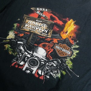 VINTAGE ヴィンテージ HARLEY DAVIDSON 2004 Kailua-Kona Hilo Hawaii Tee Black Tシャツ 黒 Size 【L】 【中古品-良い】 20811590