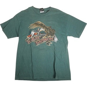 VINTAGE ヴィンテージ HARLEY DAVIDSON 2001 REHOBOTH BEACH DELAWARE Tee Tシャツ 緑 Size 【L】 【中古品-良い】 20811591