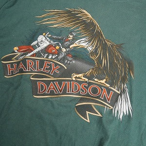 VINTAGE ヴィンテージ HARLEY DAVIDSON 2001 REHOBOTH BEACH DELAWARE Tee Tシャツ 緑 Size 【L】 【中古品-良い】 20811591