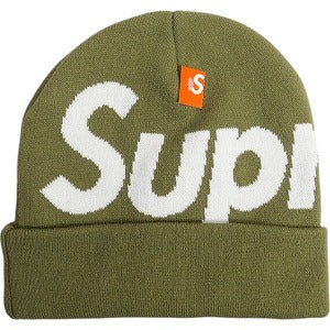 SUPREME シュプリーム 24AW Big Logo Beanie Light Olive ビーニー オリーブ Size 【フリー】 【新古品・未使用品】 20811677