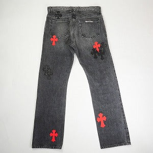 CHROME HEARTS クロム・ハーツ JEAN STRTLG FBRC クロスパッチデニムパンツ 黒 Size 【W32】 【新古品・未使用品】 20811774