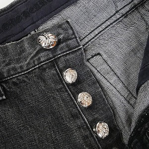 CHROME HEARTS クロム・ハーツ JEAN STRTLG FBRC クロスパッチデニムパンツ 黒 Size 【W32】 【新古品・未使用品】 20811774