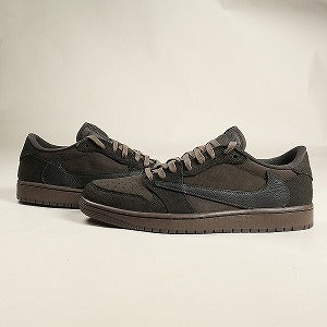 NIKE ナイキ ×Travis Scott Air Jordan 1 Low OG SP Velvet Brown DM7866-202 スニーカー 茶 Size 【28.0cm】 【新古品・未使用品】 20811821