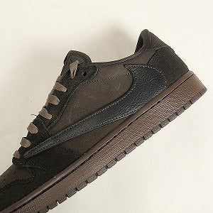 NIKE ナイキ ×Travis Scott Air Jordan 1 Low OG SP Velvet Brown DM7866-202 スニーカー 茶 Size 【28.0cm】 【新古品・未使用品】 20811821