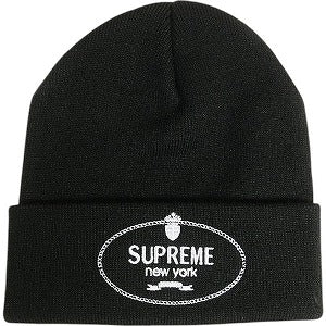 SUPREME シュプリーム 24AW Crest Beanie Black ビーニー 黒 Size 【フリー】 【新古品・未使用品】 20811826