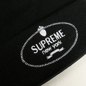 SUPREME シュプリーム 24AW Crest Beanie Black ビーニー 黒 Size 【フリー】 【新古品・未使用品】 20811826