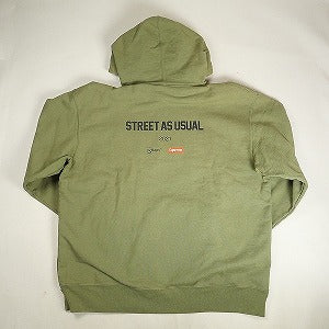 SUPREME シュプリーム ×WTAPS ダブルタップス 21AW Sic’em! Hooded Sweatshirt Light Olive スウェットパーカー オリーブ Size 【XXL】 【中古品-良い】 20811869