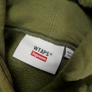 SUPREME シュプリーム ×WTAPS ダブルタップス 21AW Sic’em! Hooded Sweatshirt Light Olive スウェットパーカー オリーブ Size 【XXL】 【中古品-良い】 20811869