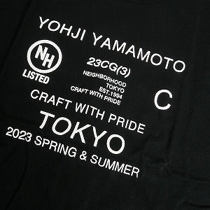 NEIGHBORHOOD ネイバーフッド ×Yohji Yamamoto POUR HOMME YN . CREWNECK LS .CO ロンT 黒 Size 【L】 【新古品・未使用品】 20811878