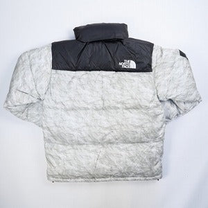 SUPREME シュプリーム ×THE NORTH FACE 19AW Paper Print Nuptse Jacket Paper Print ジャケット 灰 Size 【L】 【新古品・未使用品】 20811896