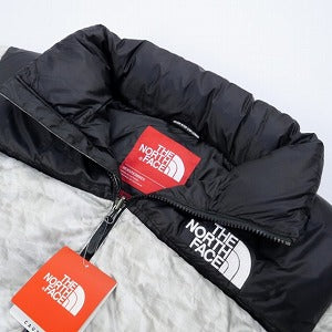 SUPREME シュプリーム ×THE NORTH FACE 19AW Paper Print Nuptse Jacket Paper Print ジャケット 灰 Size 【L】 【新古品・未使用品】 20811896