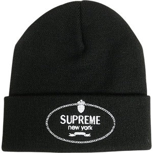 SUPREME シュプリーム 24AW Crest Beanie Black ビーニー 黒 Size 【フリー】 【新古品・未使用品】 20811922