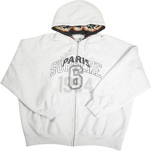 SUPREME シュプリーム ×MM6 Maison Margiela 24SS Zip Up Hooded Sweatshirt Ash Grey ジップパーカー 灰 Size 【XL】 【中古品-ほぼ新品】 20811924