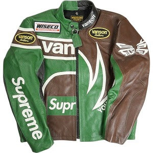 SUPREME シュプリーム ×Yohji Yamamoto ×Vanson 22AW Leathers Split Jacket Green ジャケット 緑 Size 【M】 【新古品・未使用品】 20812083