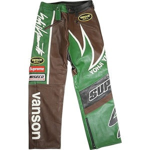 SUPREME シュプリーム ×Yohji Yamamoto ×Vanson 22AW Leathers Split Pant Green パンツ 緑 Size 【W32】 【新古品・未使用品】 20812084