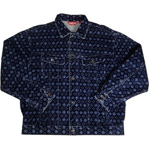 SUPREME シュプリーム 24AW Flocked Denim Trucker Jacket Blue ジャケット 青 Size 【M】 【中古品-ほぼ新品】 20812167